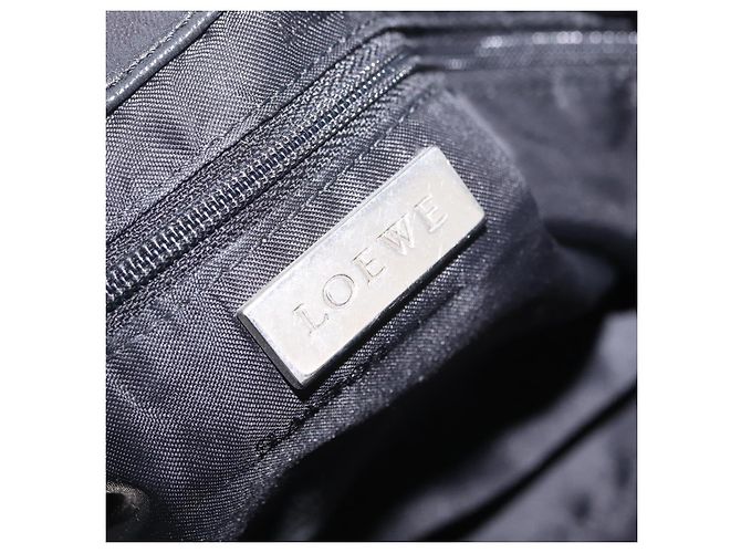 LOEWE Schultertasche Leder Schwarz Silber Auth 210669A - Jerrillo - Ansicht 18