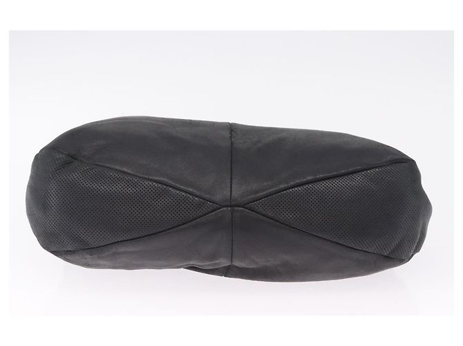 LOEWE Schultertasche Leder Schwarz Silber Auth 210669A - Jerrillo - Ansicht 5