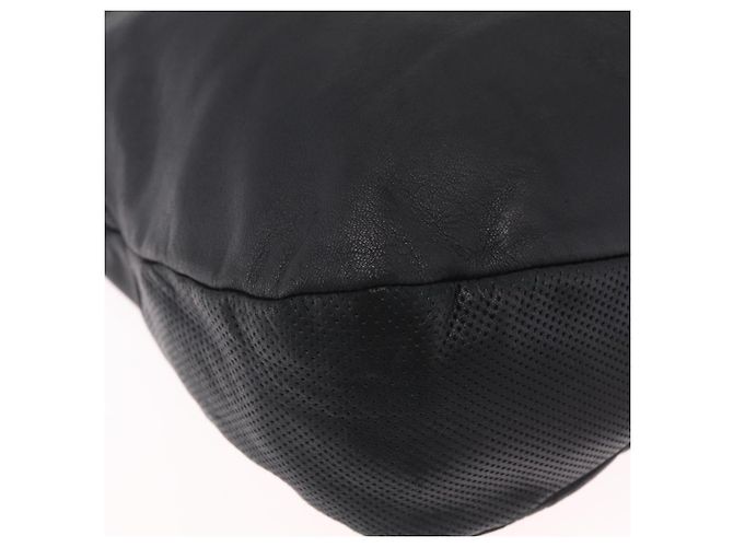 LOEWE Schultertasche Leder Schwarz Silber Auth 210669A - Jerrillo - Ansicht 8