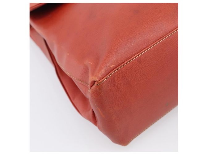 LOEWE Velazquez Hand Bag Leather 2way Orange Gold Tone Auth BA16275 - Jerrillo - vista 15