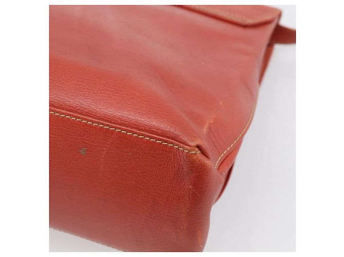 LOEWE Velazquez Hand Bag Leather 2way Orange Gold Tone Auth BA16275 - Jerrillo - vista 16