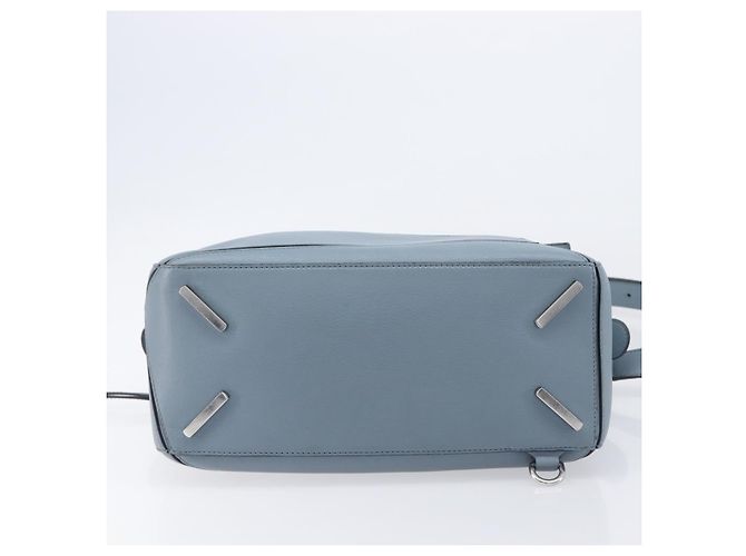 LOEWE Puzzle Bag Handtasche Leder 2way Hellblau Silber Auth 210776M - Jerrillo - Ansicht 5
