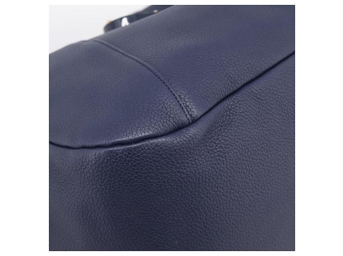 LOEWE Karie Shoulder Bag Leather Navy Gold Auth 209899V - Jerrillo - vista 15