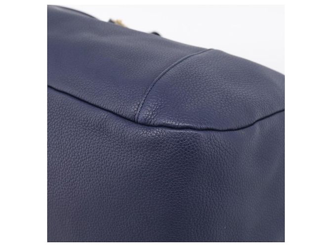 LOEWE Karie Shoulder Bag Leather Navy Gold Auth 209899V - Jerrillo - vista 8
