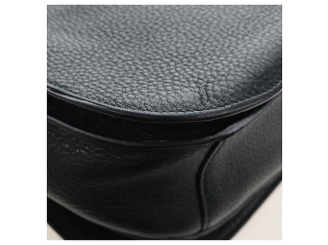 PRADA Shoulder Bag Vittero Dino Leather 2way Black Gold Auth 208279V - Jerrillo - vista 16