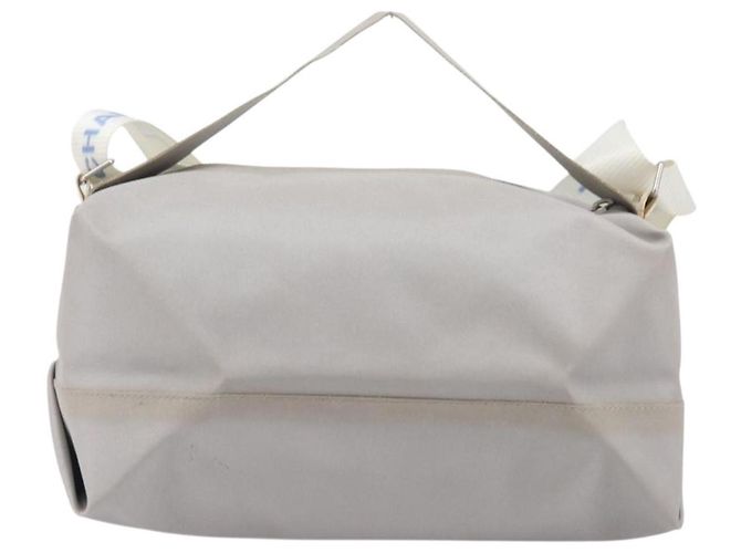 CHANEL Sports Line Shoulder Bag Nylon Gray Silver CC Auth bs37611 - Jerrillo - vista 2