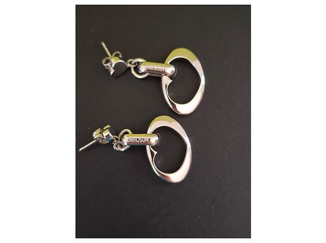 Orecchini a pendente cuore argento Moschino - vista 5