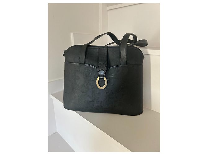 Christian DIOR Borsa shopping Monogramme in pelle nera - vista 2
