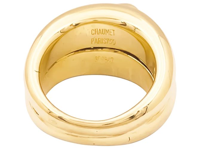 Anello Chaumet "Liens" in oro giallo e diamanti. - vista 3