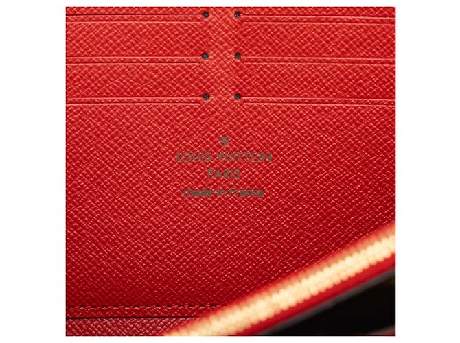 Carteira Longa Louis Vuitton Monogram Retiro Zippy Wallet Vermelha - vista 6