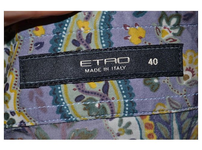 Etro Paisley Baumwollhemd Stretch - Ansicht 6