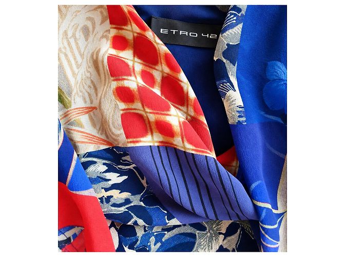 Etro Runway SS19 Multicolor Silk Chiffon Maxi Dress - view 5
