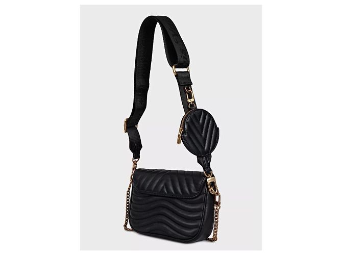 Bolsa Crossbody Louis Vuitton New Wave Multi Pochette em couro preto, seminova - vista 2
