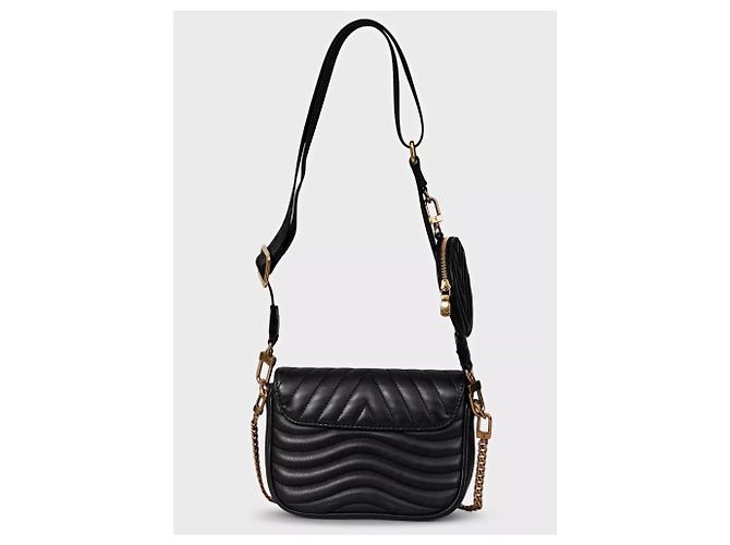 Bolsa Crossbody Louis Vuitton New Wave Multi Pochette em couro preto, seminova - vista 3