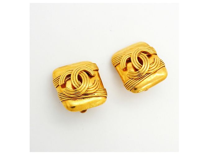 Orecchini a clip Chanel placcati oro - vista 2