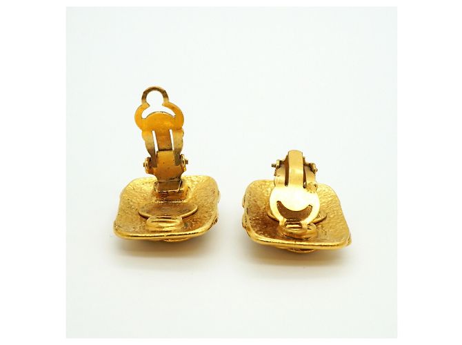 Orecchini a clip Chanel placcati oro - vista 3