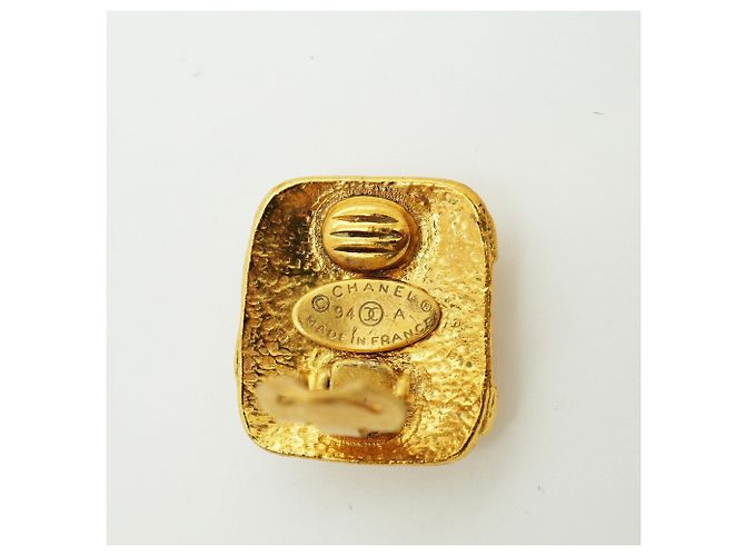 Orecchini a clip Chanel placcati oro - vista 4