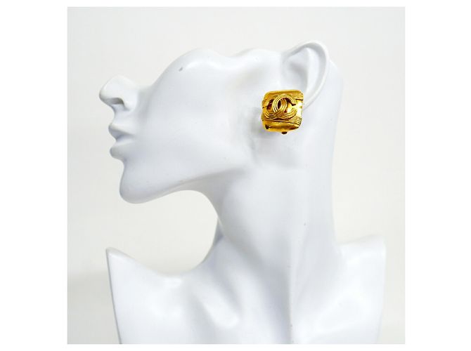 Orecchini a clip Chanel placcati oro - vista 5