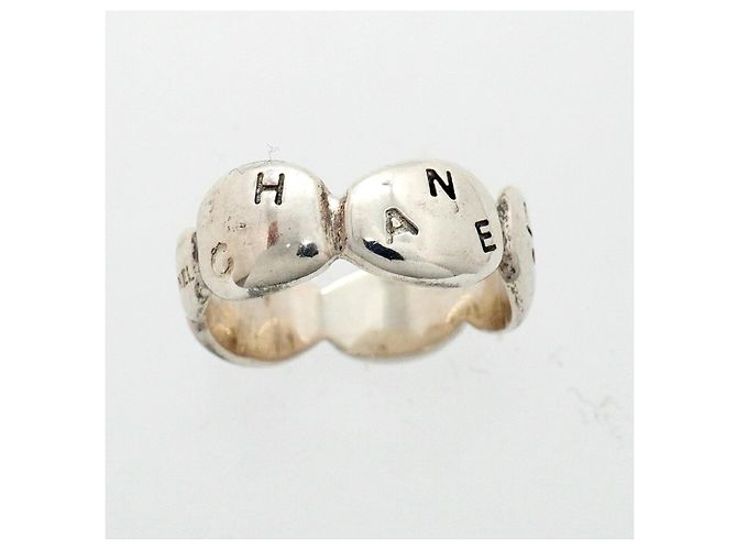 Anello a fascia Chanel in argento sterling - vista 2