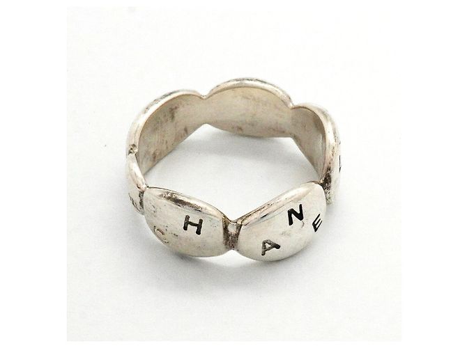 Anello a fascia Chanel in argento sterling - vista 3