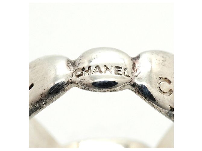 Anello a fascia Chanel in argento sterling - vista 4