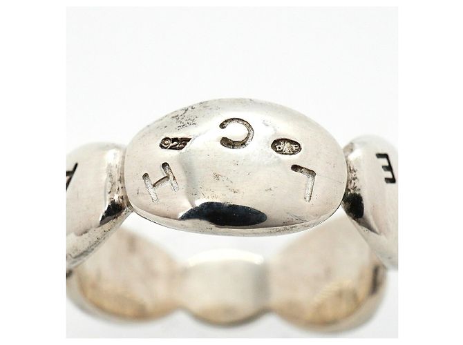 Anello a fascia Chanel in argento sterling - vista 5