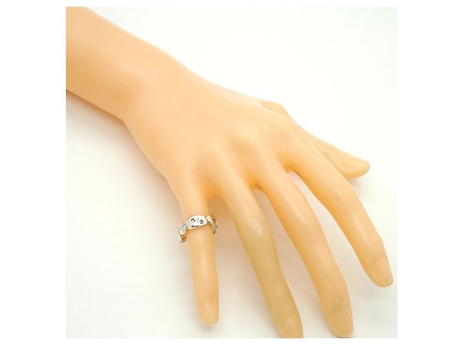 Anello a fascia Chanel in argento sterling - vista 7