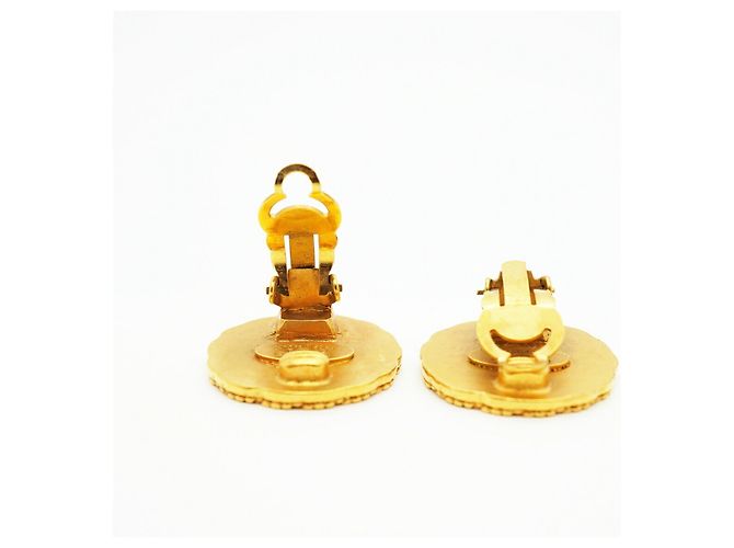 Orecchini a clip Chanel placcati in oro - vista 3