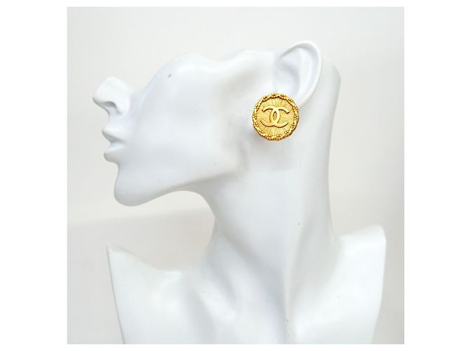 Orecchini a clip Chanel placcati in oro - vista 5