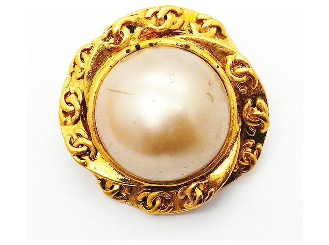 Orecchini a clip Chanel placcati oro - vista 7