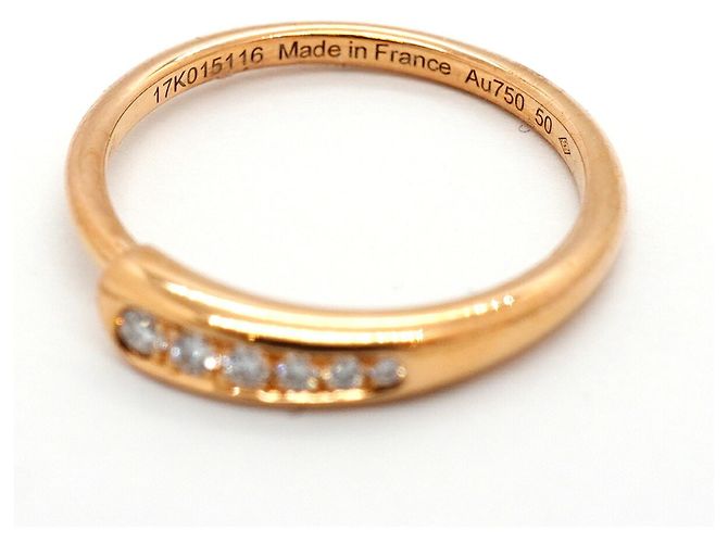 Hermès Hermes Ehering aus 18K Rosengold mit Diamanten - Ansicht 5