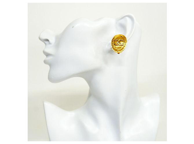 Orecchini a clip Chanel placcati oro - vista 5