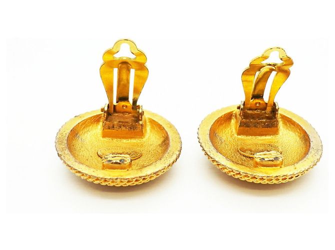Pendientes de clip Chanel Gold - vista 7