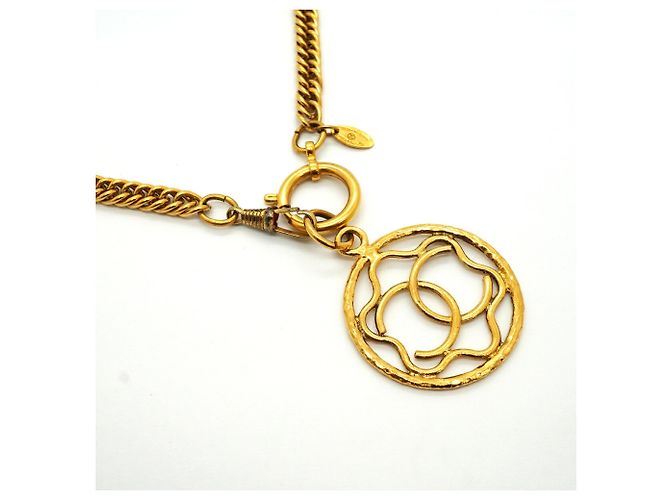Colar banhado a ouro Chanel - vista 2