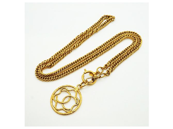 Colar banhado a ouro Chanel - vista 3