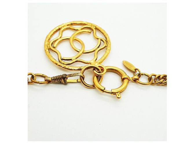 Colar banhado a ouro Chanel - vista 4
