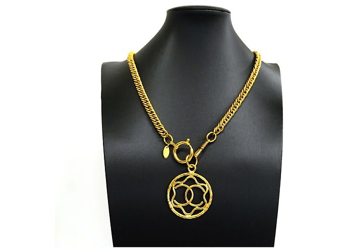 Colar banhado a ouro Chanel - vista 6