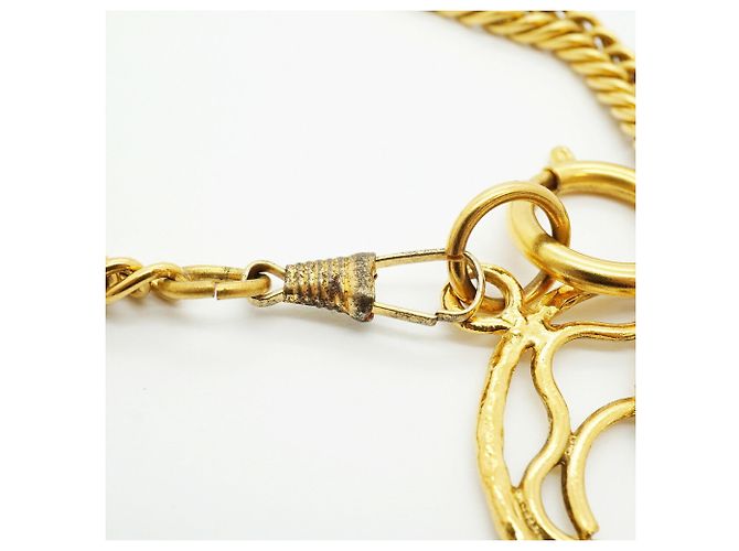 Colar banhado a ouro Chanel - vista 7