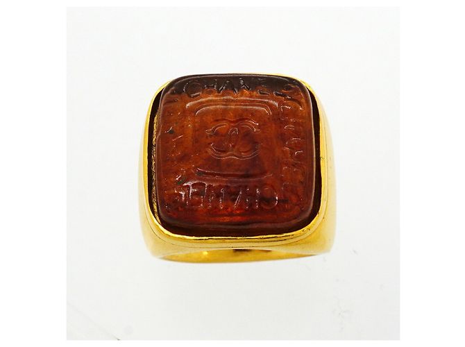 Anello a fascia Chanel placcato oro - vista 2