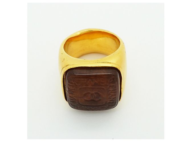 Anello a fascia Chanel placcato oro - vista 3