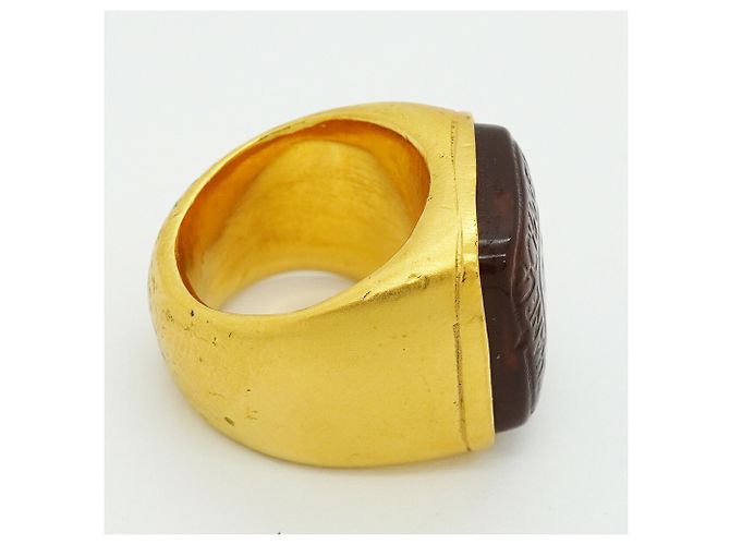 Anello a fascia Chanel placcato oro - vista 7