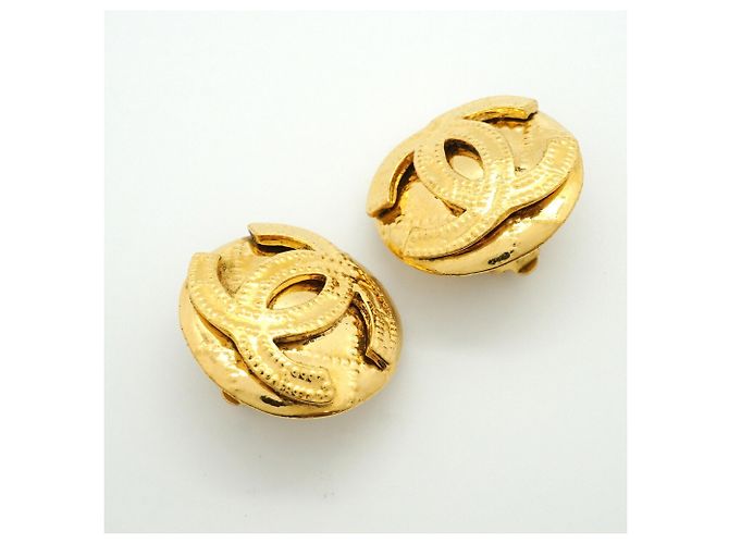 Orecchini a clip Chanel placcati in oro - vista 2
