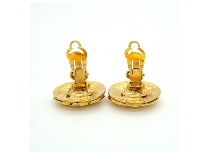 Orecchini a clip Chanel placcati in oro - vista 7