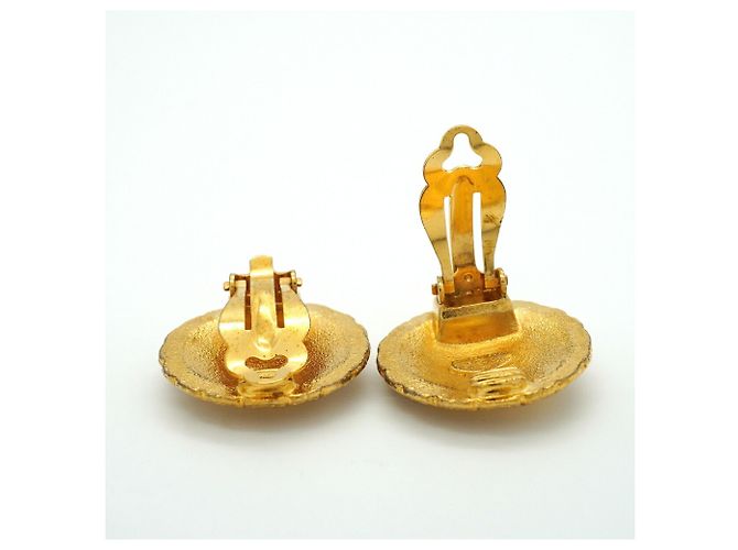 Orecchini a clip placcati oro Chanel - vista 3