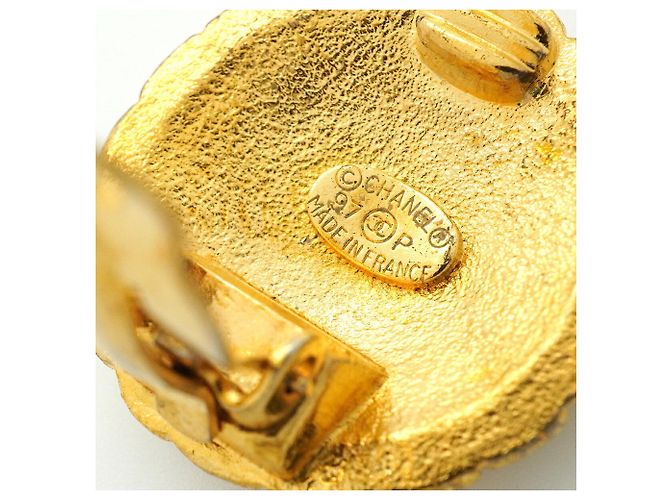Orecchini a clip placcati oro Chanel - vista 4