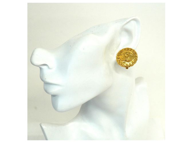 Orecchini a clip placcati oro Chanel - vista 5