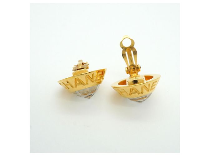 Chanel Gold Clip Earrings - view 3