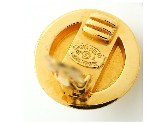 Chanel Gold Clip Earrings - view 4