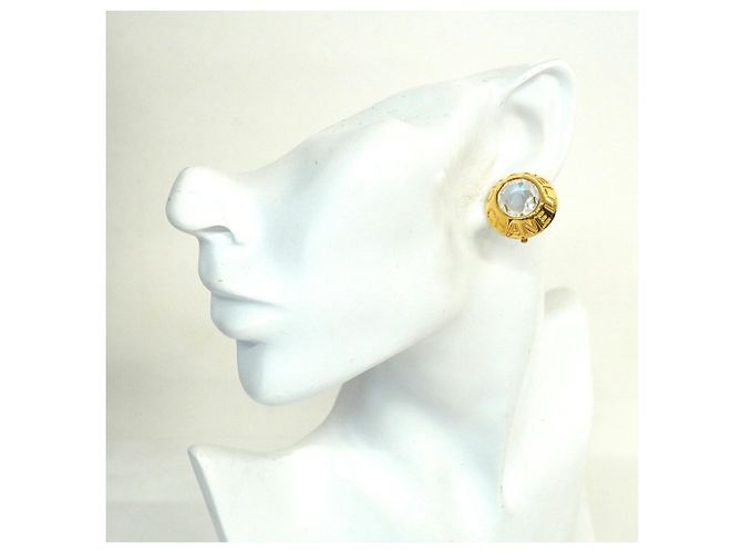 Chanel Gold Clip Earrings - view 5