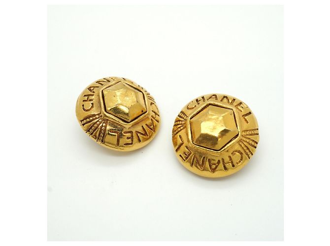 Orecchini a clip Chanel placcati in oro - vista 2